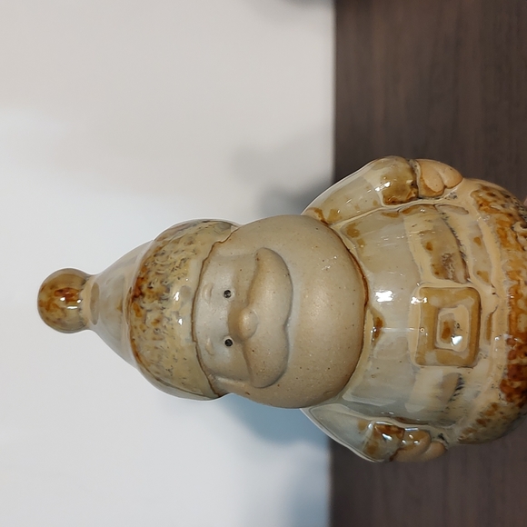 Vintage Glazed Pottery Ceramic Santa Claus Christmas Decor - Picture 3 of 9